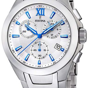 Festina Herrklocka F16678-7 Silverfärgad/Stål Ø41.5 mm