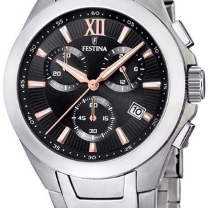 Festina Herrklocka F16678-C Svart/Stål Ø41.5 mm