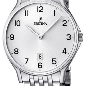 Festina Herrklocka F16744-1 Vit/Stål Ø39 mm