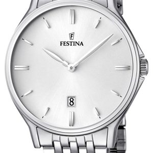 Festina Herrklocka F16744-2 Vit/Stål Ø39 mm