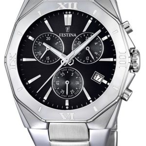 Festina Herrklocka F16757-4 Svart/Stål Ø41 mm