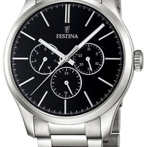 Festina Herrklocka F16810-2 Svart/Stål Ø44 mm