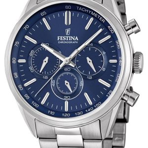 Festina Herrklocka F16820-2 Sport Blå/Stål Ø44 mm