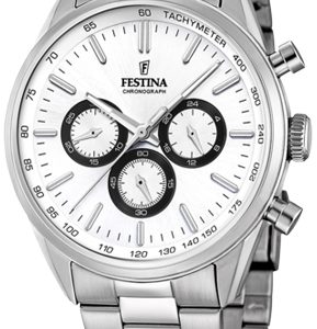 Festina Herrklocka F16820-Q Timeless Vit/Stål Ø43.5 mm