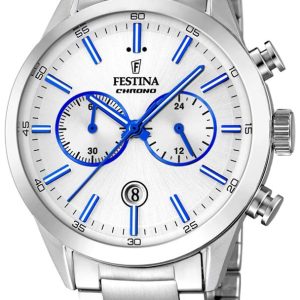 Festina Herrklocka F16826-A Silverfärgad/Stål Ø43.5 mm