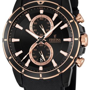 Festina Herrklocka F16852-1 Svart/Gummi Ø43 mm