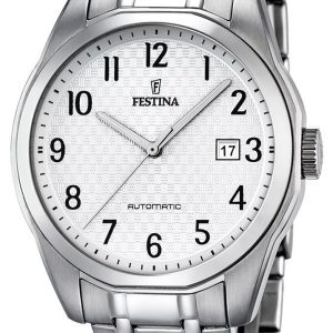 Festina Herrklocka F16884-1 Classic Vit/Stål Ø39 mm