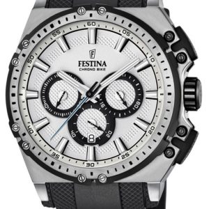 Festina Herrklocka F16970-1 Sport Silverfärgad/Gummi Ø44 mm