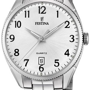 Festina Herrklocka F16976-1 Silverfärgad/Stål Ø42 mm