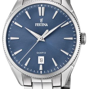 Festina Herrklocka F16976-4 Dress Blå/Stål Ø42 mm