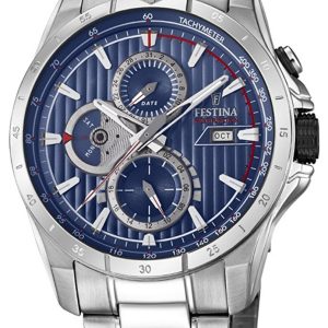 Festina Herrklocka F16995-3 Blå/Stål Ø42 mm