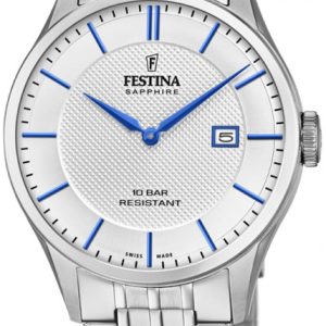 Festina Herrklocka F20005-2 Silverfärgad/Stål Ø40 mm