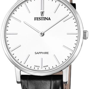 Festina Herrklocka F20012-1 Vit/Läder Ø39.3 mm