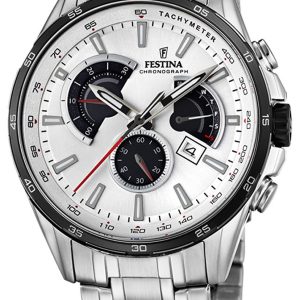 Festina Herrklocka F20200-1 Vit/Stål Ø42 mm