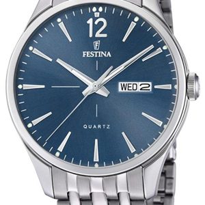 Festina Herrklocka F20204-3 Blå/Stål Ø41 mm