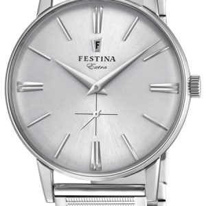 Festina Herrklocka F20250-1 Silverfärgad/Stål Ø36 mm