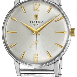 Festina Herrklocka F20250-2 Silverfärgad/Stål Ø36 mm