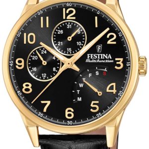 Festina Herrklocka F20279-C Svart/Läder Ø42 mm