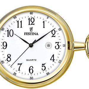 Festina Herrklocka F2028-1 Bolsillo Vit Ø49 mm