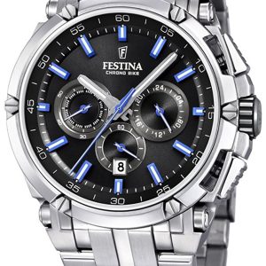 Festina Herrklocka F20327-7 Sport Svart/Stål Ø44 mm