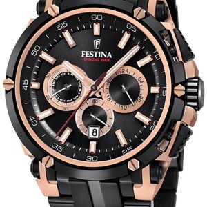 Festina Herrklocka F20329/1 Sport Svart/Stål Ø44 mm