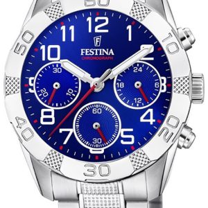 Festina Herrklocka F20345-2 Sport Blå/Stål Ø36 mm