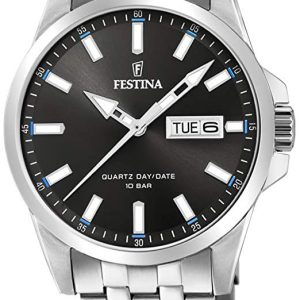 Festina Herrklocka F20357-2 Svart/Stål Ø41 mm