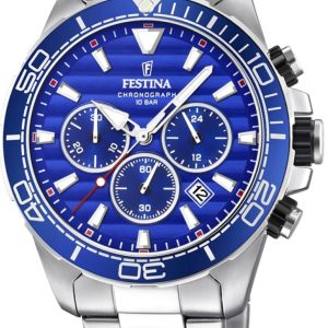 Festina Herrklocka F20361-2 Blå/Stål Ø44.3 mm