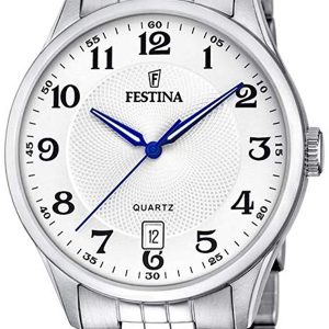 Festina Herrklocka F20425-1 Classic Silverfärgad/Stål Ø43 mm