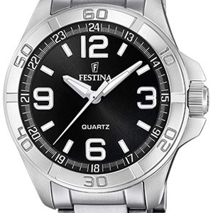 Festina Herrklocka F20434-1 Svart/Stål Ø48 mm