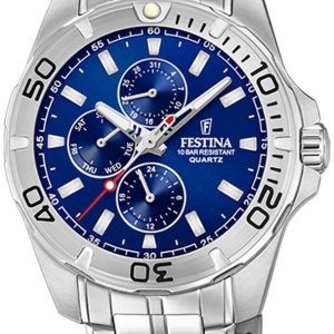 Festina Herrklocka F20445-2 Blå/Stål Ø43 mm