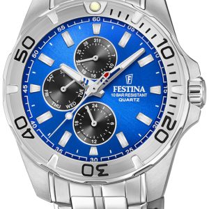 Festina Herrklocka F20445-4 Blå/Stål Ø43 mm