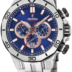 Festina Herrklocka F20448-1 Blå/Stål Ø44 mm