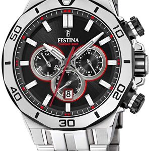 Festina Herrklocka F20448-4 Svart/Stål Ø44 mm