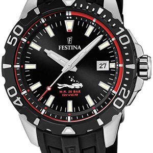 Festina Herrklocka F20462-2 Svart/Gummi Ø45 mm