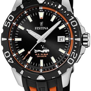 Festina Herrklocka F20462-3 Svart/Gummi Ø45 mm