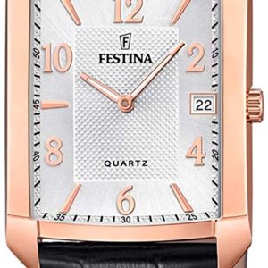 Festina Herrklocka F20465-1 Classic Silverfärgad/Läder