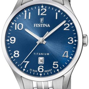 Festina Herrklocka F20466-2 Blå/Titan Ø40 mm