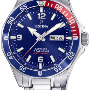 Festina Herrklocka F20478-2 Blå/Stål Ø42.3 mm