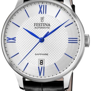 Festina Herrklocka F20484-1 Dress Silverfärgad/Läder Ø42 mm