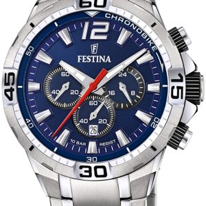 Festina Herrklocka F20522-3 Blå/Stål Ø44.5 mm