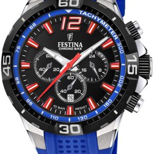 Festina Herrklocka F20523-1 Svart/Gummi Ø44.5 mm