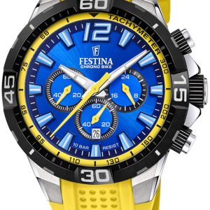 Festina Herrklocka F20523-5 Blå/Gummi Ø44.5 mm