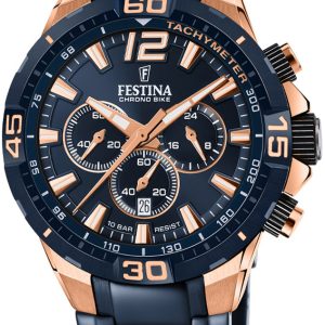 Festina Herrklocka F20524-1 Blå/Stål Ø44.5 mm