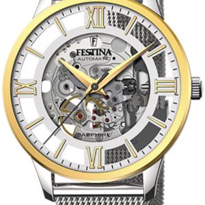 Festina Herrklocka F20537-1 Silverfärgad/Stål Ø43 mm