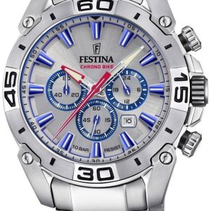 Festina Herrklocka F20543-1 Chrono Bike Grå/Stål Ø45.5 mm