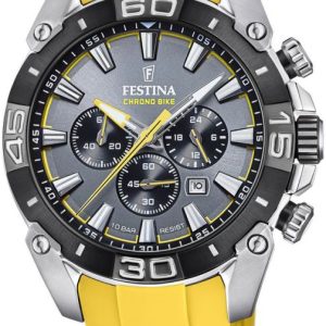 Festina Herrklocka F20544-7 Chrono Bike Grå/Gummi Ø45.5 mm