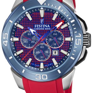 Festina Herrklocka F20642-2 Chrono Bike Blå/Gummi Ø47 mm