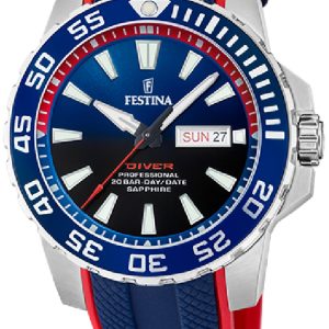 Festina Herrklocka F20662-1 The Original Diver Flerfärgad/Gummi Ø45