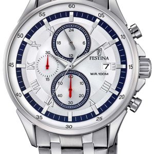 Festina Herrklocka F6853-1 Sport Silverfärgad/Stål Ø45 mm